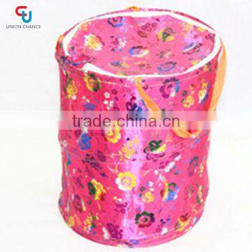 Flower Design Pop Up Laundry Basket