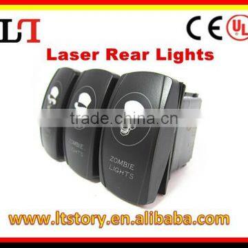 Laser etched rocker switch AC125V 16A 250V 10A DC12V 20A 24V 10A