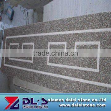 Red granite outdoor baluster