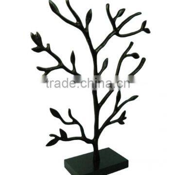 2014 Handmade new design recycled aluminium tree Jewelry stand