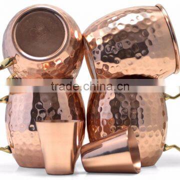 Copper MOSCOW MULE MUGS With Straw & Shot Glass Indian MANUFACTURER photo-5