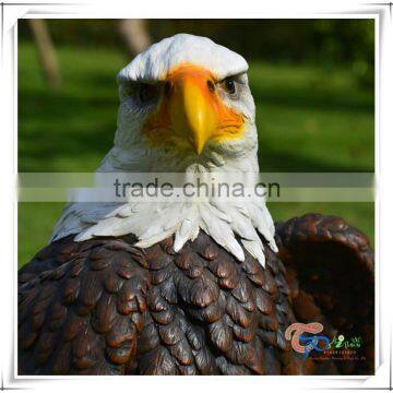 Hot Sale Fiberglass Decoration Eagle Garden Animal Statue for Sale photo-2