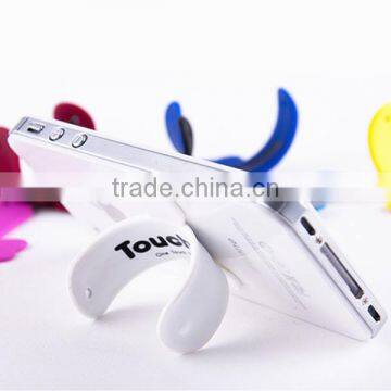 HOT SALE One Touch U Silicone Mobile Phone Stand for iPhone, iPad, SAMSUNG, HTC, etc.