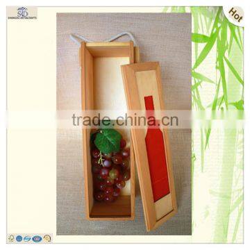 Modern Design Pattern Slid Single Bottle Wine Box photo-5