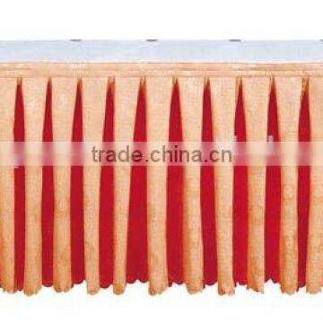 Hot sell Fancy orange color ruffled wedding table coth