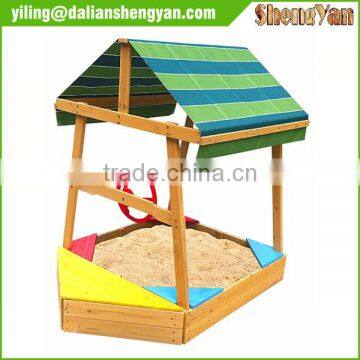 Wooden Sandpit Sand box with Canopy