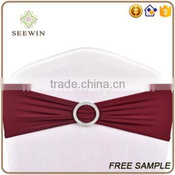 Hot Sale Polyester Spandex Ruffle Chair Sash photo-2