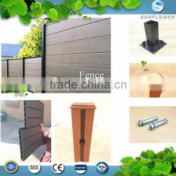 Easy cleaning and maintenance wpc fence for building materials