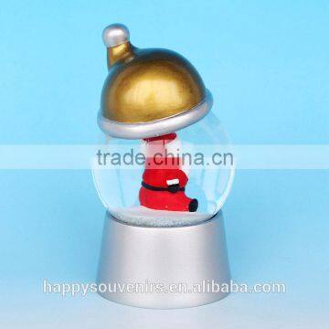 New Polyresin 3D Chrismas Hats Shape Snow Globe For Gifts photo-3
