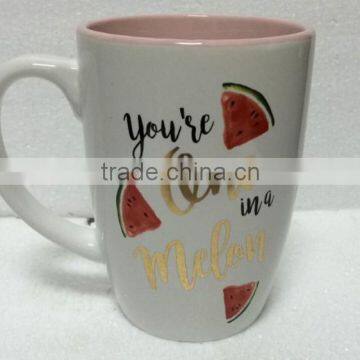Belly-shape Mug With Decal,different Color Inside and Outside photo-4