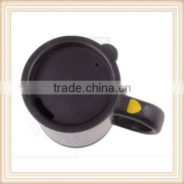 Automatic Plain Mixing Coffee Tea Cup Lazy Self Stirring Mug Button Pressing BLK