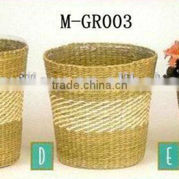 Decorative Hand Weave Seagrass Basket Set photo-3