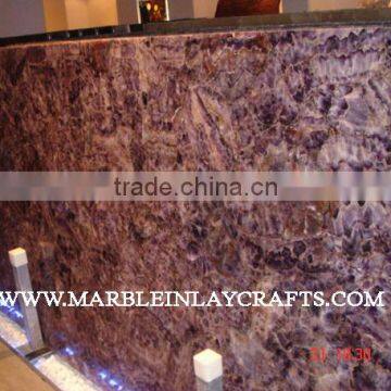 Gemstone Amethyst Wall Slab, Top Quality Amethyst Flooring Slab