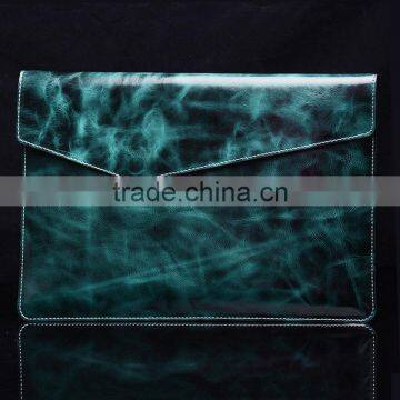 Wax Oil Documents Carrying Bag/Leather Envelope Bag/Laptop Portfolio Bag photo-4