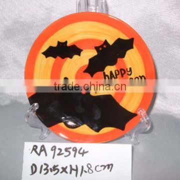 factory direct halloween ceramic plate for supply