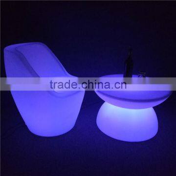 OEM Plastic LED Bar Molded Furniture Party LED Lighted Table and Chair Set for Party photo-6