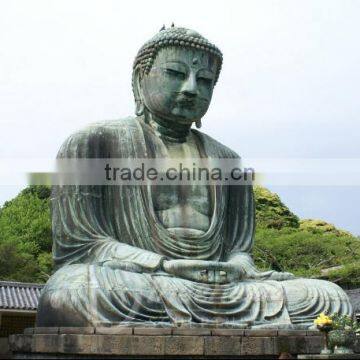 Outdoor Large Fengshui Metal Crafts Bronze Buddha Zen Garden Statues photo-2