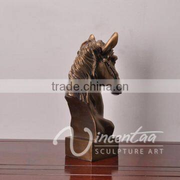 Art Deco Riproduzioni Life Size Resin Craft Fiberglass Head Horse photo-6