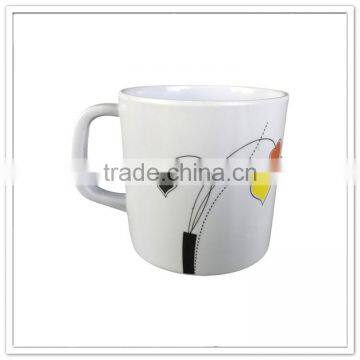 Promotional Logo Unbreakable Drinkware Black Floral Printing Melamine 20oz Plastic Mug photo-6