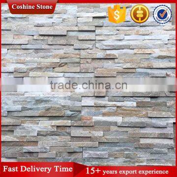 Premium Slate Stack Stone, White Beige Exterior Stone Veneer Wall Cladding photo-2