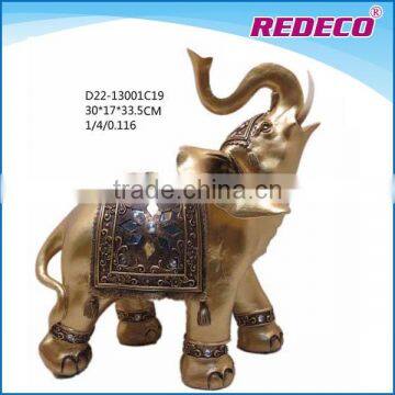 Polyresin elephant sculpture