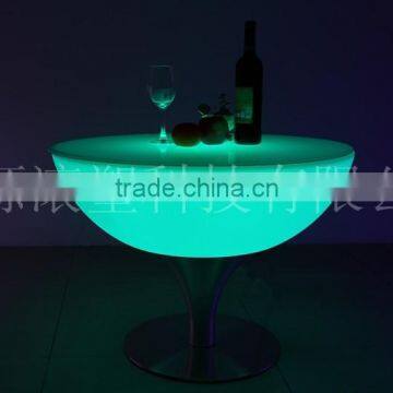 Color changing wholesale plastic home furniture coffee dest led table