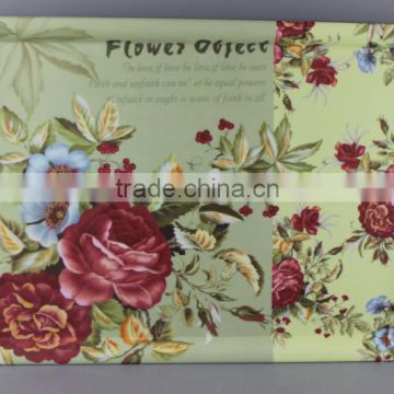 Flower Melamine Plastic Serving Trays