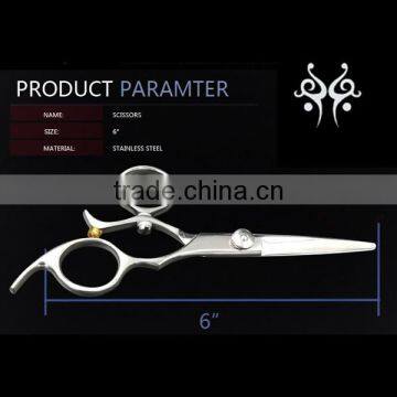Zhangjiagang Barber Scissor With Jewelled Click Adjust Tension Screw photo-6