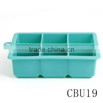 CBU19 Easy Release Silicone Ice Cube Tray Mold With 6 Small Cell photo-3