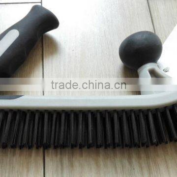Two Handed Wire Brush With Soft Grip Handle photo-2