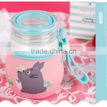 L00054 2017 High Quality Stylish Design Custom Penguin Shape Pyrex Heat-Resistant Clear Glasses Bottles photo-3