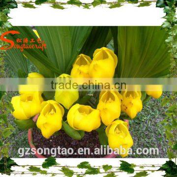 artificial tulip flower arrangements manufacturer for 16 year with ISO SGS