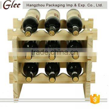 High quality Luxurious and classical top selling antique wooden wine rack display wine rack for wine shop