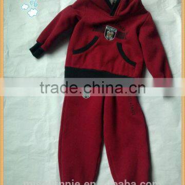 2015 Fall & winter custom clothing, boys cotton tracksuit, professional kids wear manufacture