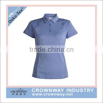 custom different color collar golf polo shirt dry fit with embroidered logo