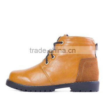 China Brand High Top Children Leather Casual Shoes Sample for Boys Girls, High Quality Kids Casual Leather Shoes Top Upper photo-2