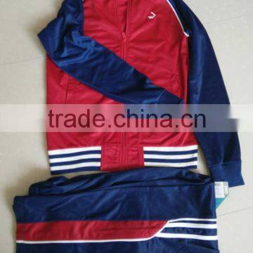 Best sale jogging 100%poly tricot sport wear suit