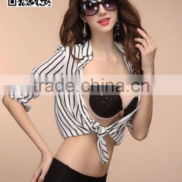 Perforated v Bra Model Image