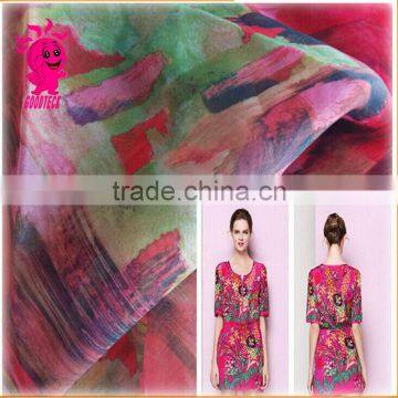 Red Print Soft Silk Tulle Organza Chiffon Fabric Textile Diy Wedding Bridal Dress Veil.curtain, Gown, photo-2