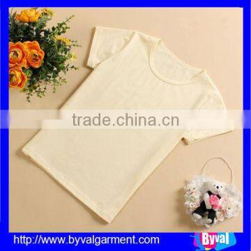 China Supply Round Neck Kids Top Quality Cotton Shirt photo-2