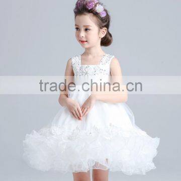 White Ruched Embroidery Flowers Dress Tulle Skirt Cocktail Dresses Ruffle Skirt photo-5