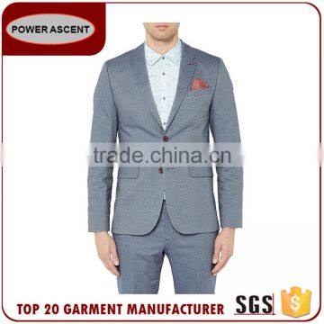 New Design Cotton Polyester Slim Fit Man Business Suit photo-2