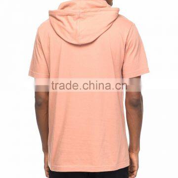 High Quality Custom Hoody Copper Short Sleeve Hoodie for Men photo-2
