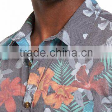 Vibrant Floral-print Men's Latest Formal Easy Shirt