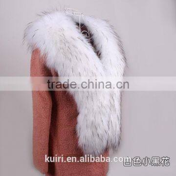 Long Women Fur Collar Fake Fox Fur Raccoon Fur Faux Coat Decor Luxurious Scarf Winter Multi photo-2