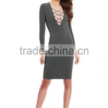 New Design Women Sexy Bandage Bodycon Pencil Evening Party Club Dress photo-5