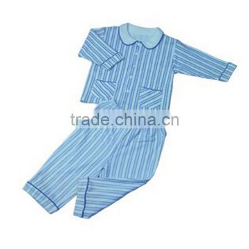 Long Sleeve Blue Stripes Children Pyjama For Sale