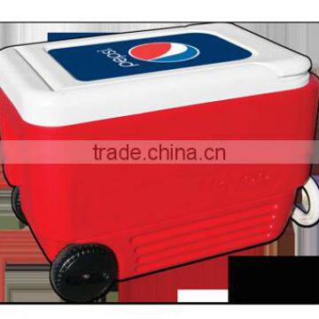 USA Made Igloo Wheelie Cool 38 Roller Cooler - 38 Quarts (53 Can Capacity), Ultratherm Insulated and Has Durable Wheels photo-4