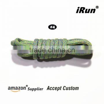 New Style Fleck Regular Rope Hiking Marathon Sports Shoes Laces - 130 CM Long Yeezy Shoes Thick Round Strings - Accept Custom photo-3