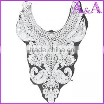 Water Soluble Lace 100% Cotton African Chemical Lace Collar for Shirt and Dress photo-6